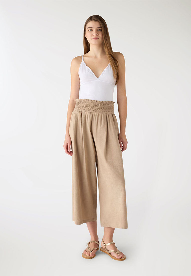 Women's V-neck Top with Ruffles