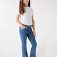 Long Flared Jeans with Pockets for Girls