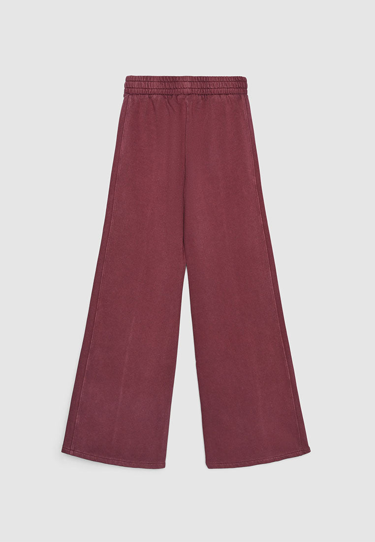 Women's Pintuck Wide-Leg Sweatpants