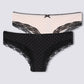 Women's Polka Dot Lace-Trimmed Briefs