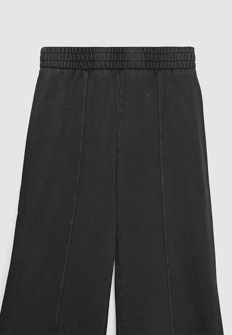 Women's Pintuck Wide-Leg Sweatpants