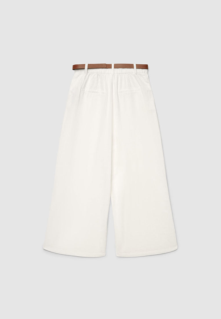 Women's Linen-look Crop Trousers