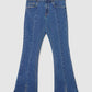 Long Flared Jeans with Pockets for Girls