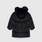Long padded jacket with hood for Girls
