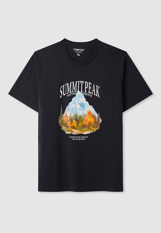 Men's Mountain print T-shirt