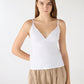 Women's V-neck Top with Ruffles
