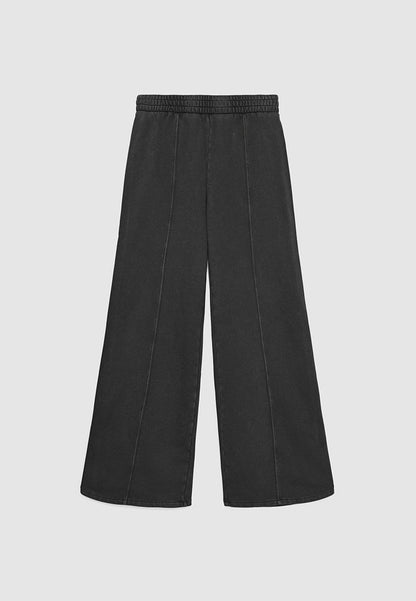 Women's Pintuck Wide-Leg Sweatpants