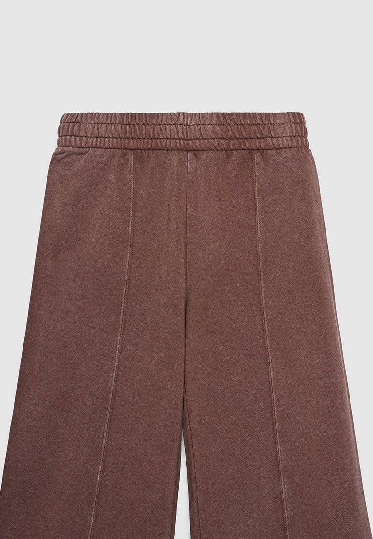 Women's Pintuck Wide-Leg Sweatpants