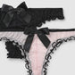 Women's Sheer Mesh Ruffled String Panty