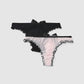 Women's Sheer Mesh Ruffled String Panty