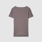 Plain coloured crew neck T-shirt