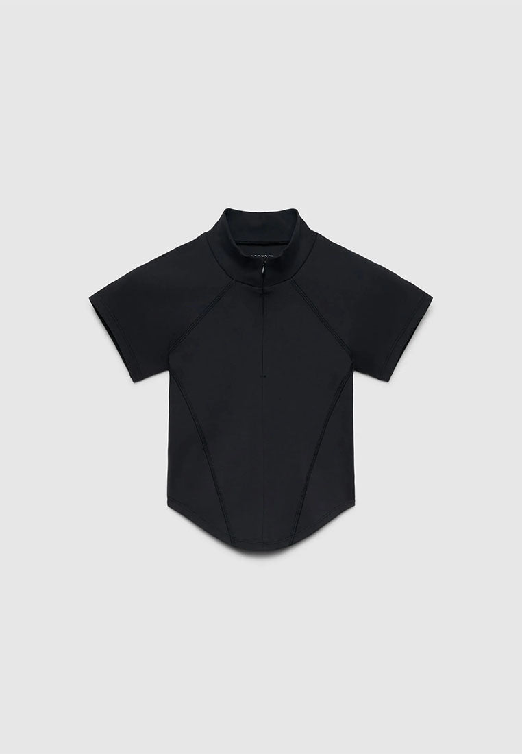 Women's Mock Neck Quarter-Zip Active Top