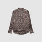 Women's Silk-Feel Animal Pattern Shirt