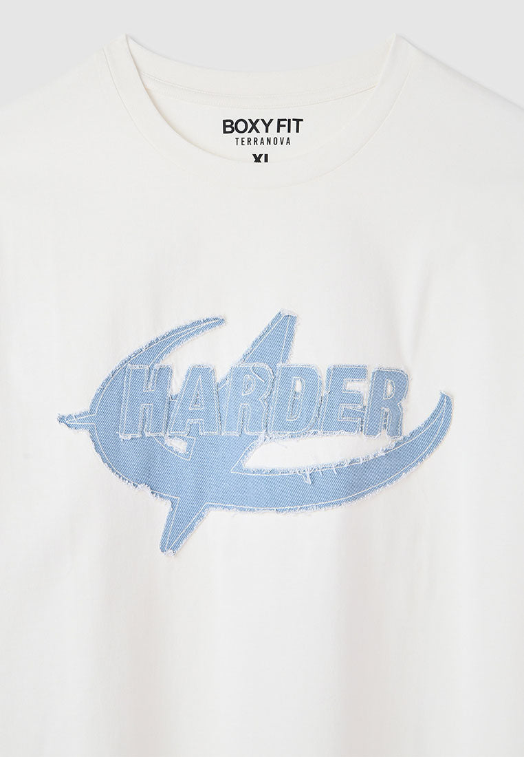 Men's Boxy T-shirt with lettering print