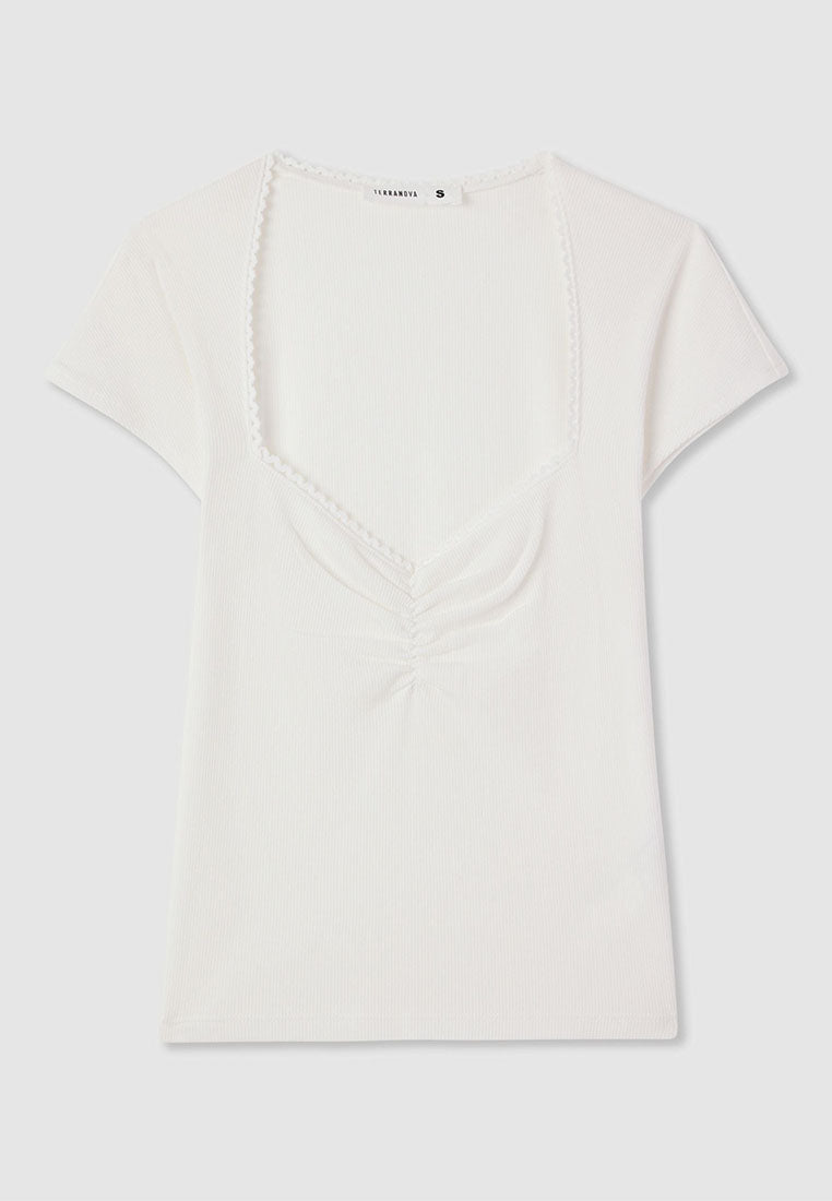 Women's Sweatheart Crop T-shirt