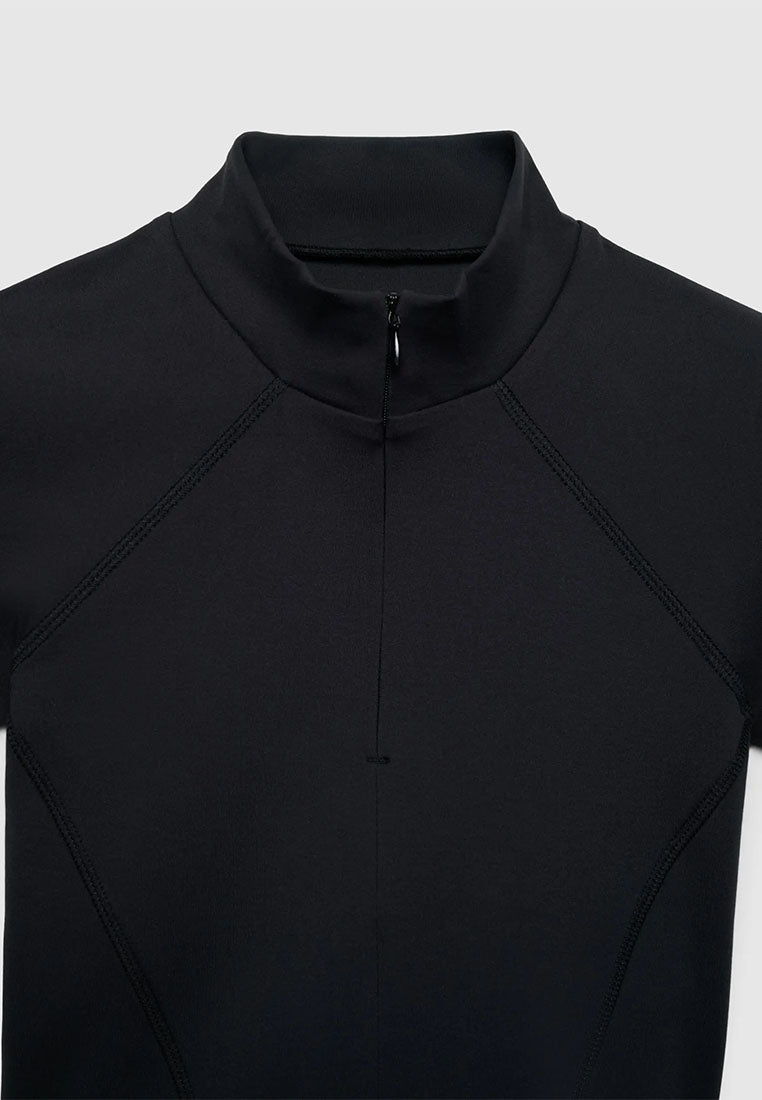 Women's Mock Neck Quarter-Zip Active Top