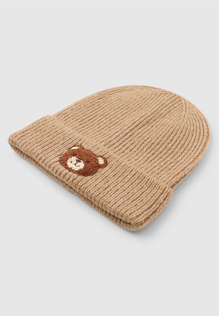 Women's Embroidery Ribbed Beanie