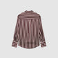 Women's Striped Button-Down Blouse