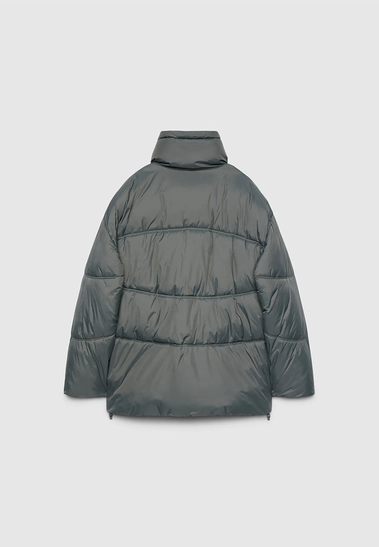 Men's High-Collar Quilted Puffer Jacket