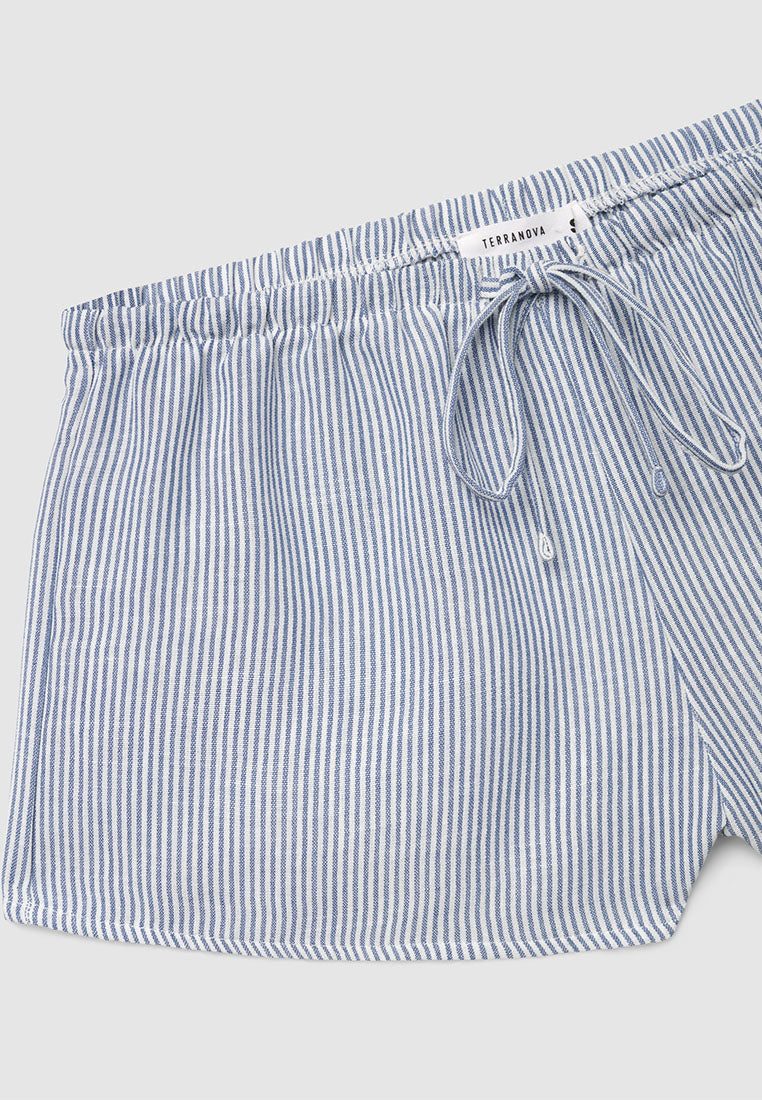 Women's Striped Culotte Shorts