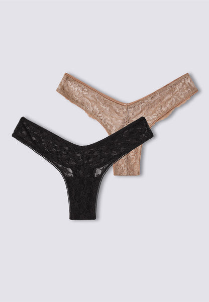 Women's Floral Lace String Panties