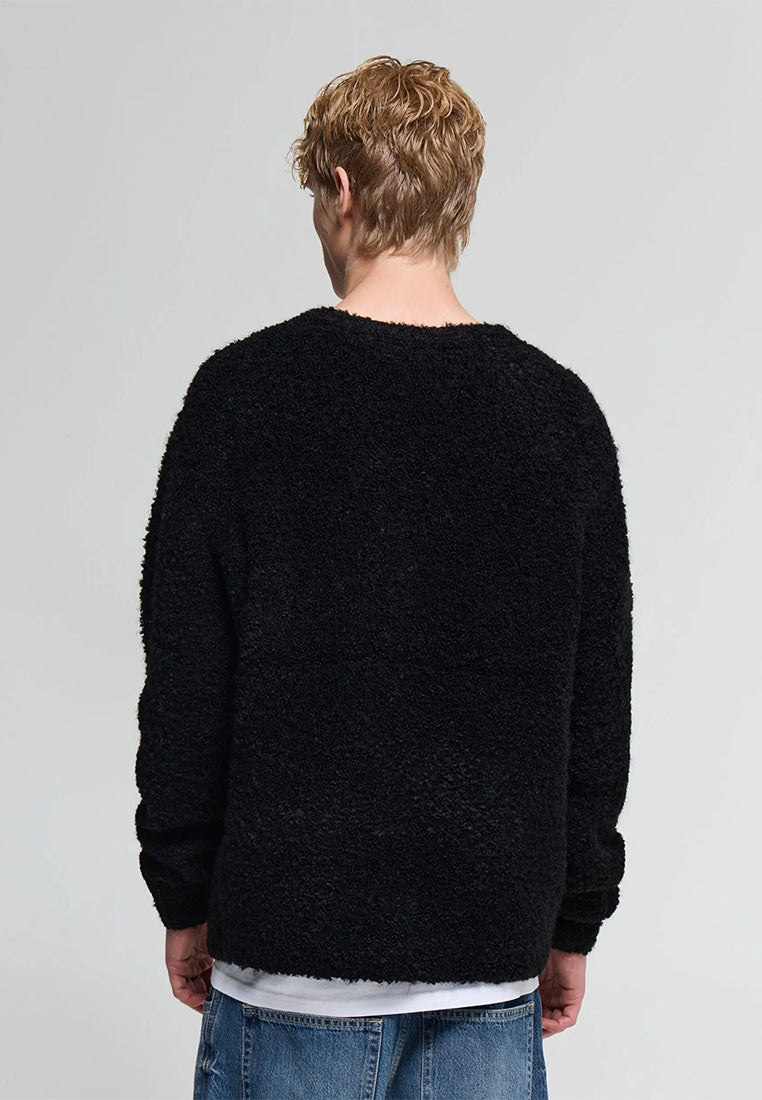 Men's Solid colour maxi cardigan