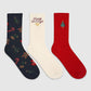 Women's Pack of 3 Christmas Stockings