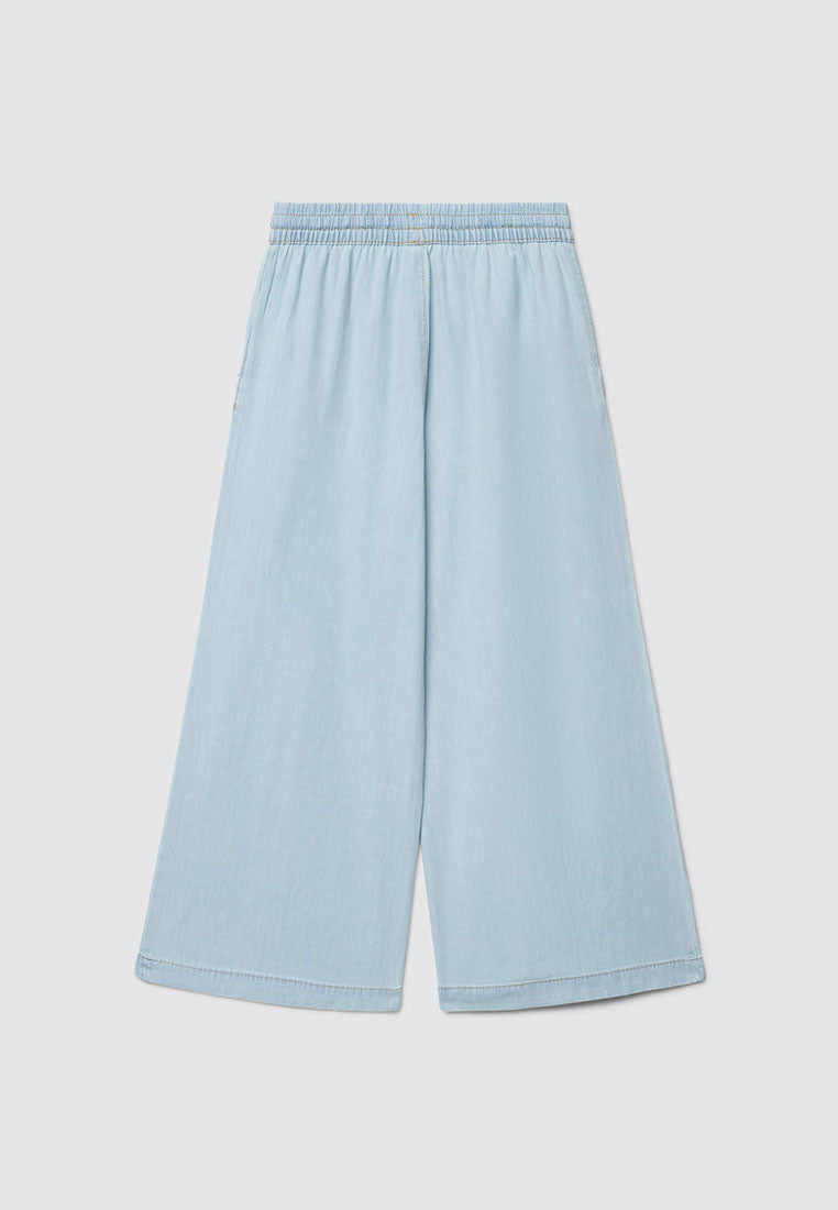 Long Plain Coloured Jeans Trousers for Girls