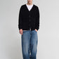 Men's Solid colour maxi cardigan