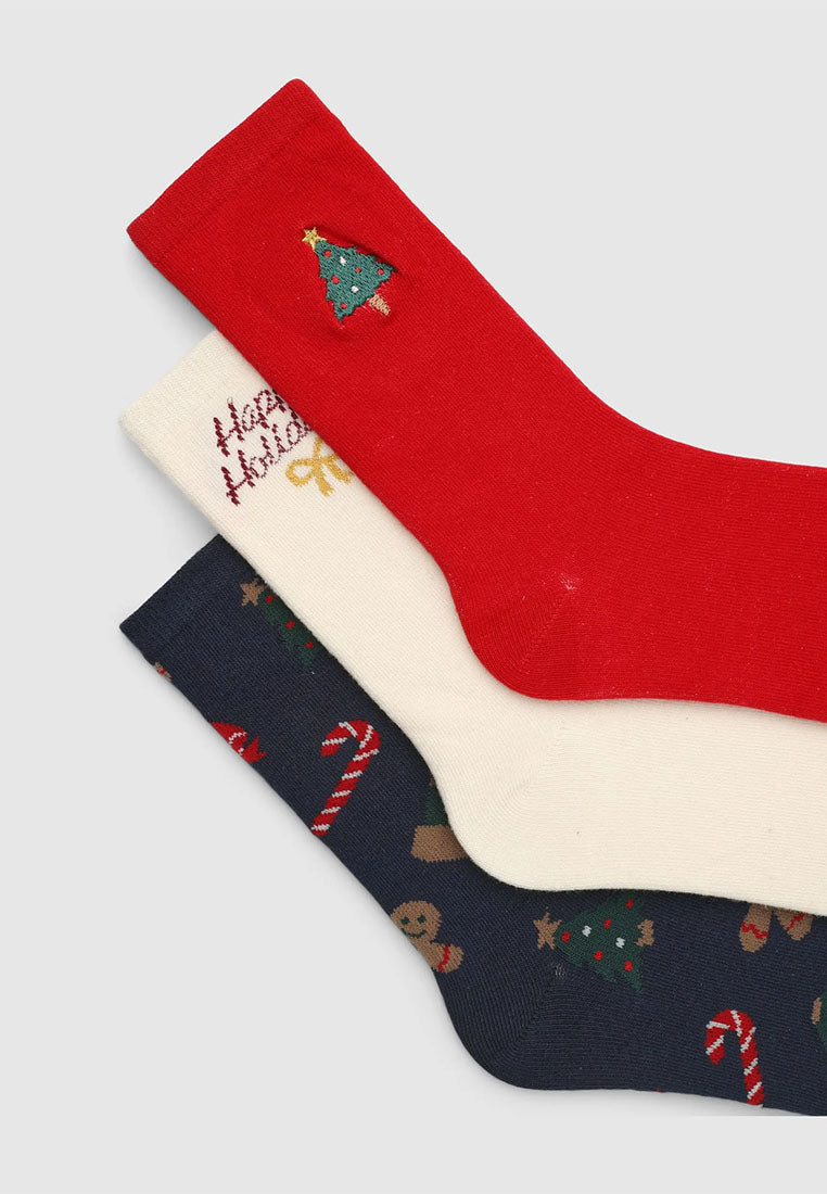 Women's Pack of 3 Christmas Stockings