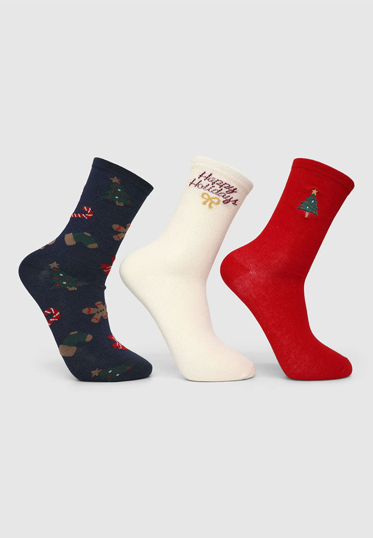 Women's Pack of 3 Christmas Stockings