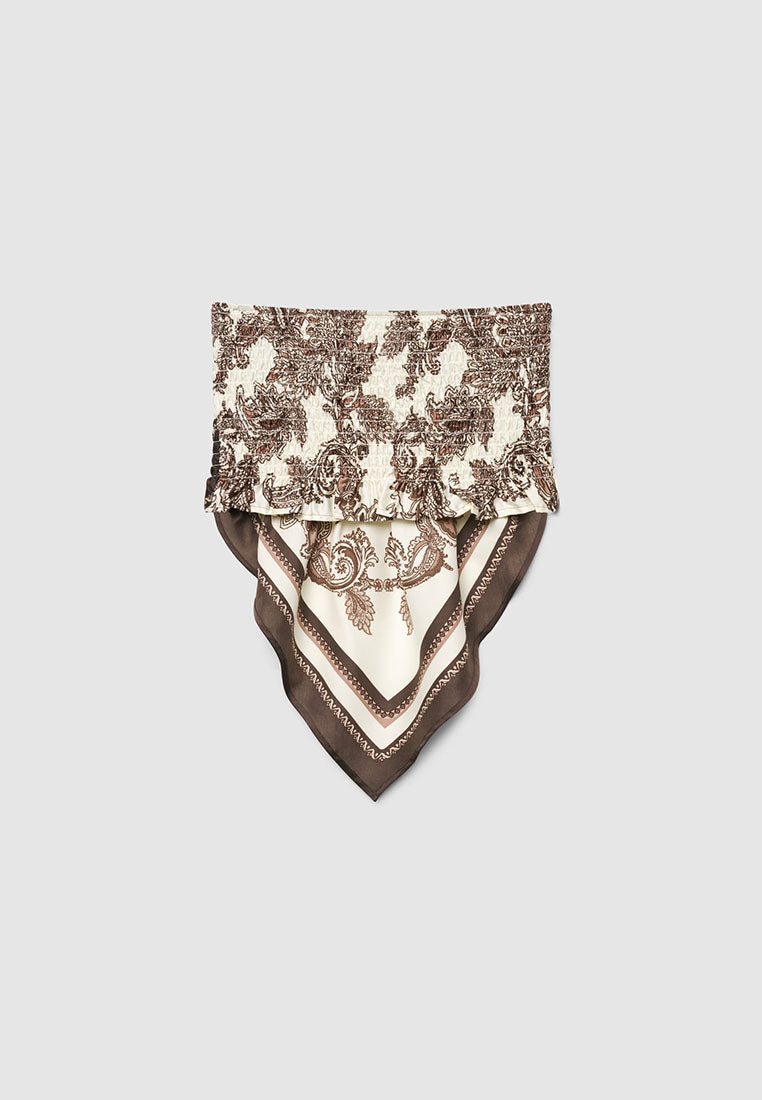 Women's Scarf bandeau Top