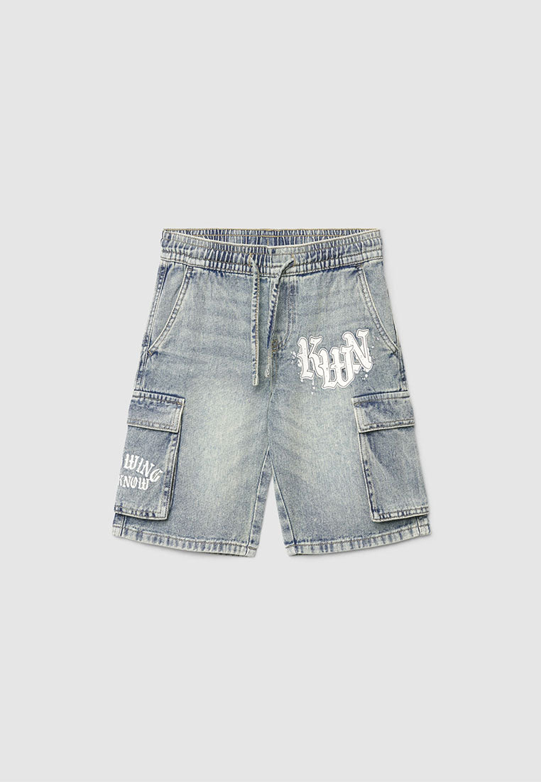 Drawstring Cargo Shorts for Boys
