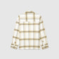 Men's Long-sleeved checked shirt with chest pocket