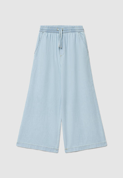 Long Plain Coloured Jeans Trousers for Girls