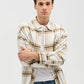 Men's Long-sleeved checked shirt with chest pocket