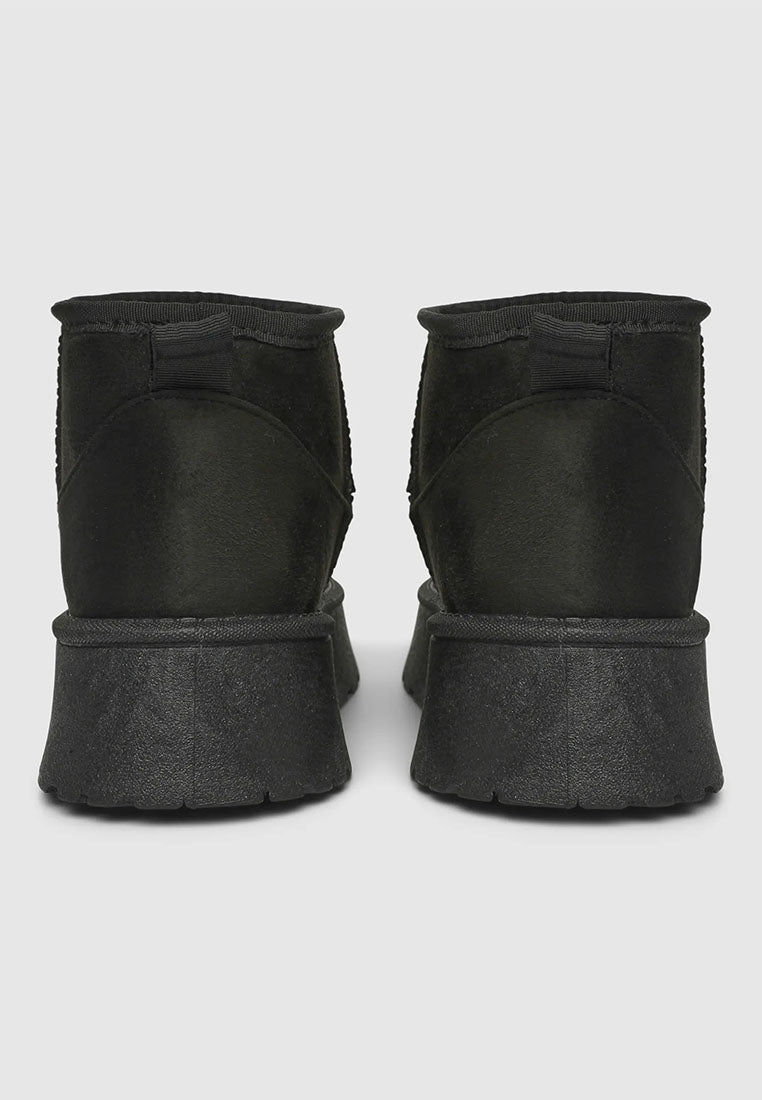 Women's Suede-Effect Platform Ankle Boots