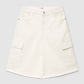 Women's Above the Knee Wide Shorts with 6 Pocket