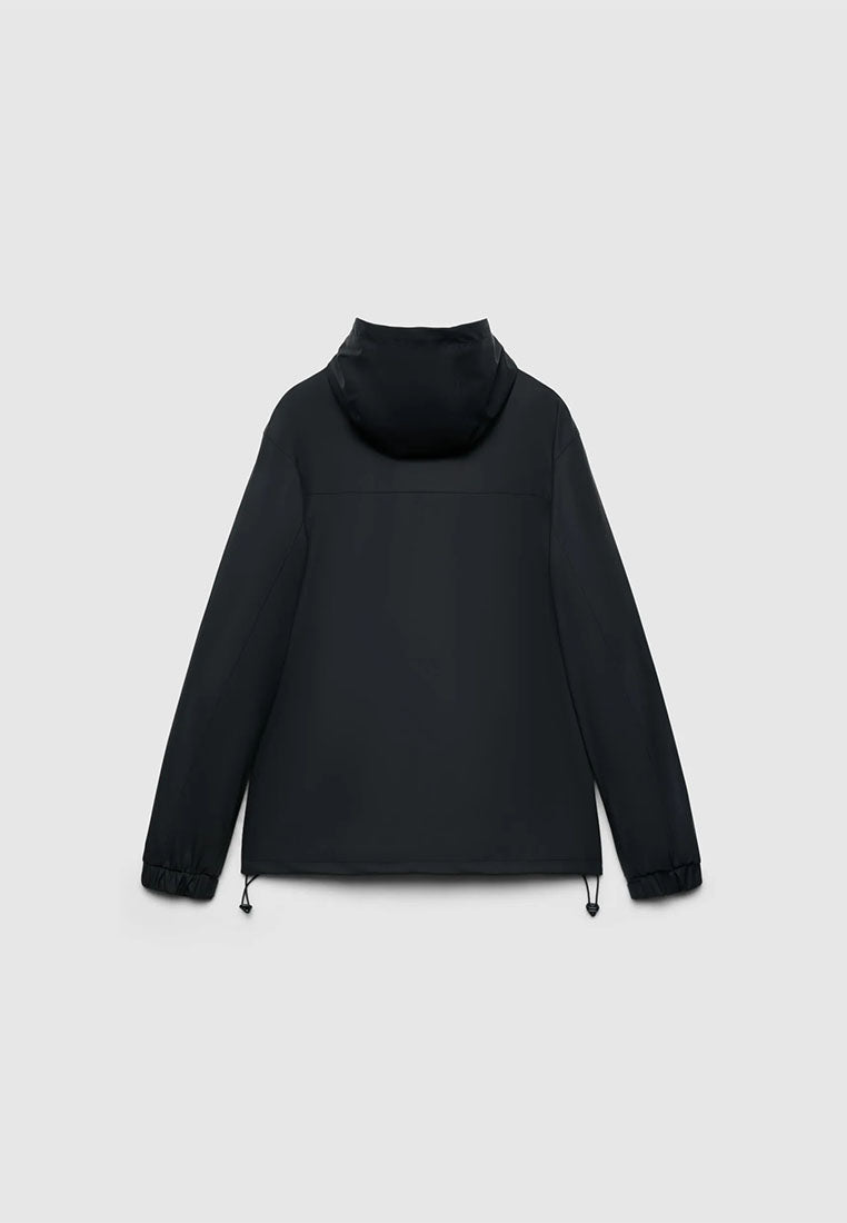 Men's Hooded Windbreaker Utility Jacket