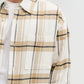 Men's Long-sleeved checked shirt with chest pocket