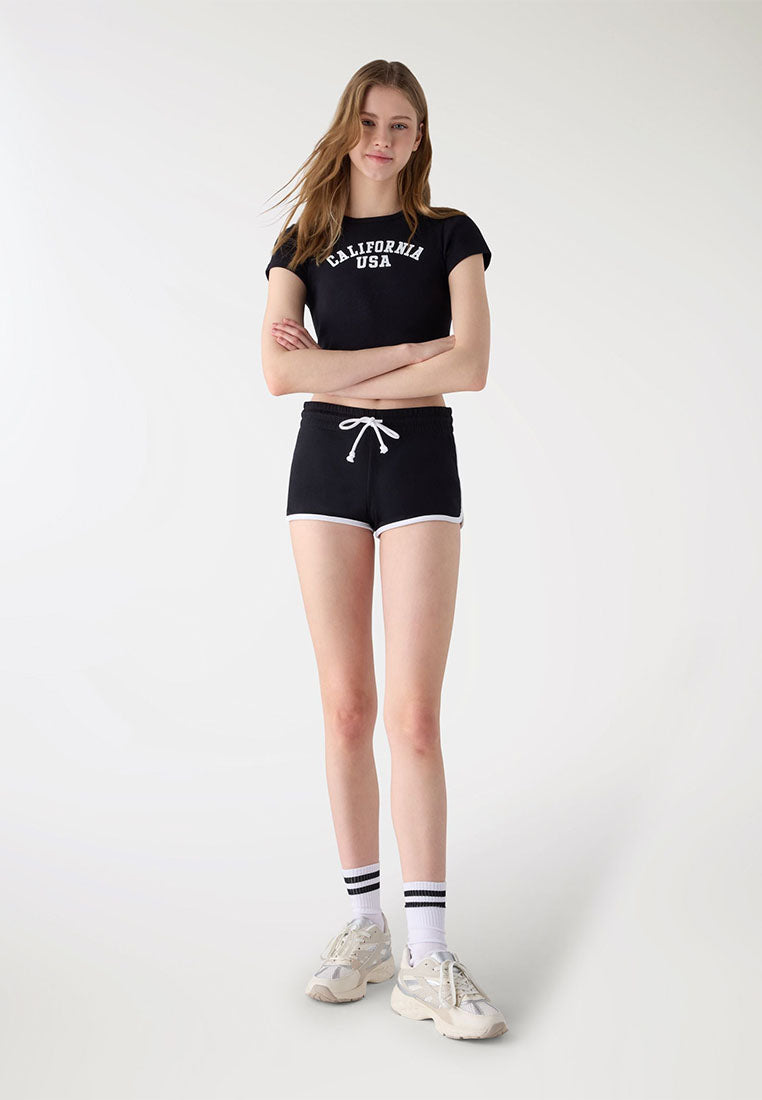 Women's Two-tone Tracksuit Shorts