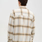 Men's Long-sleeved checked shirt with chest pocket