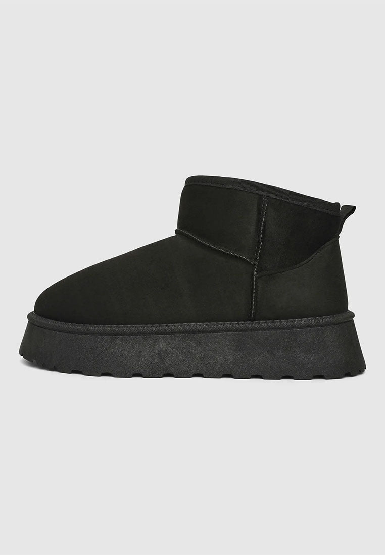 Women's Suede-Effect Platform Ankle Boots