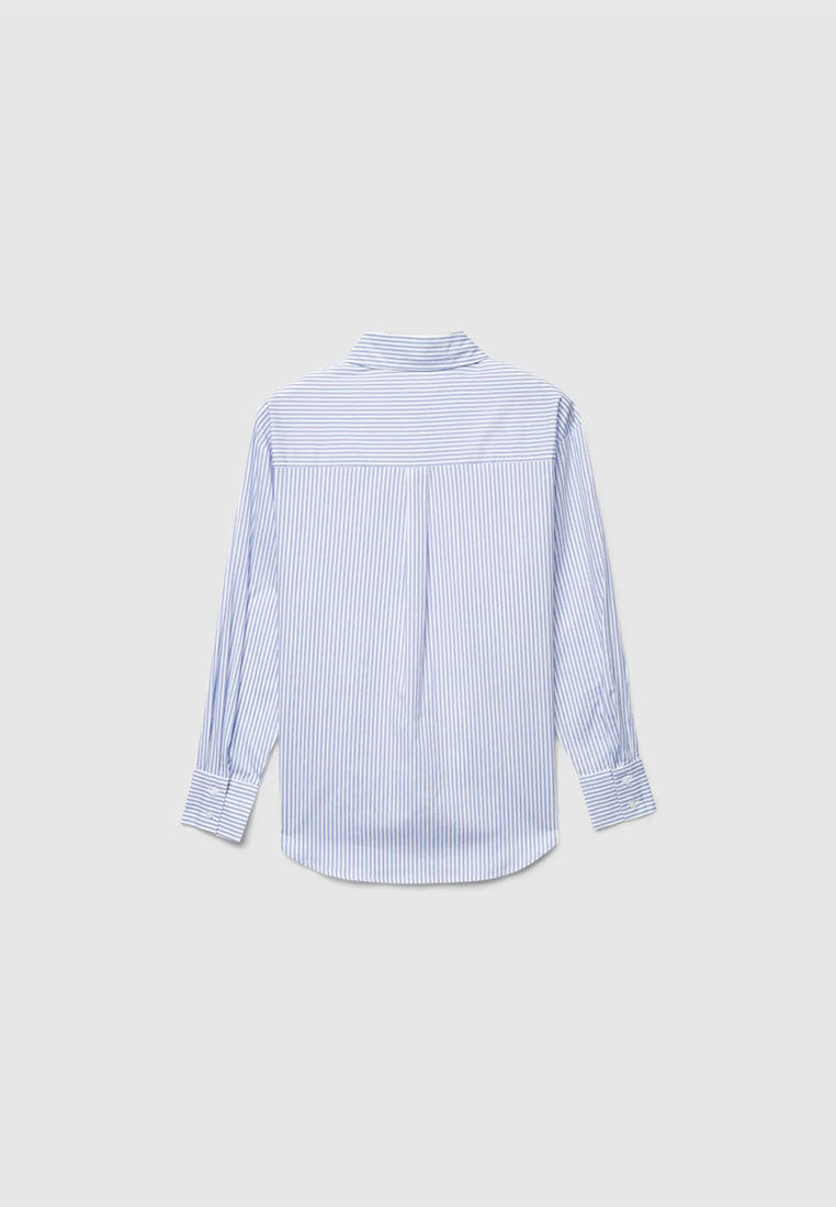 Women's Classic Blue Striped Shirt