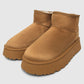 Women's Suede-Effect Platform Ankle Boots