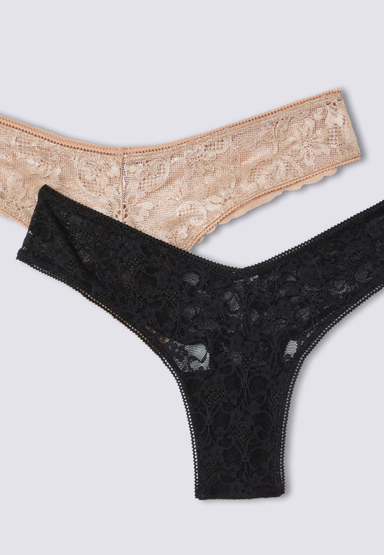 Women's Floral Lace String Panties
