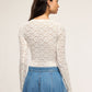 Women's Long-sleeved lace Bodysuit