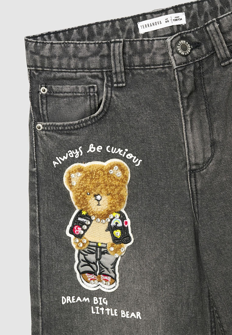 Little Bear High-Rise Wide-Leg Jeans for Girls