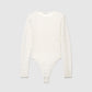 Women's Long-sleeved lace Bodysuit