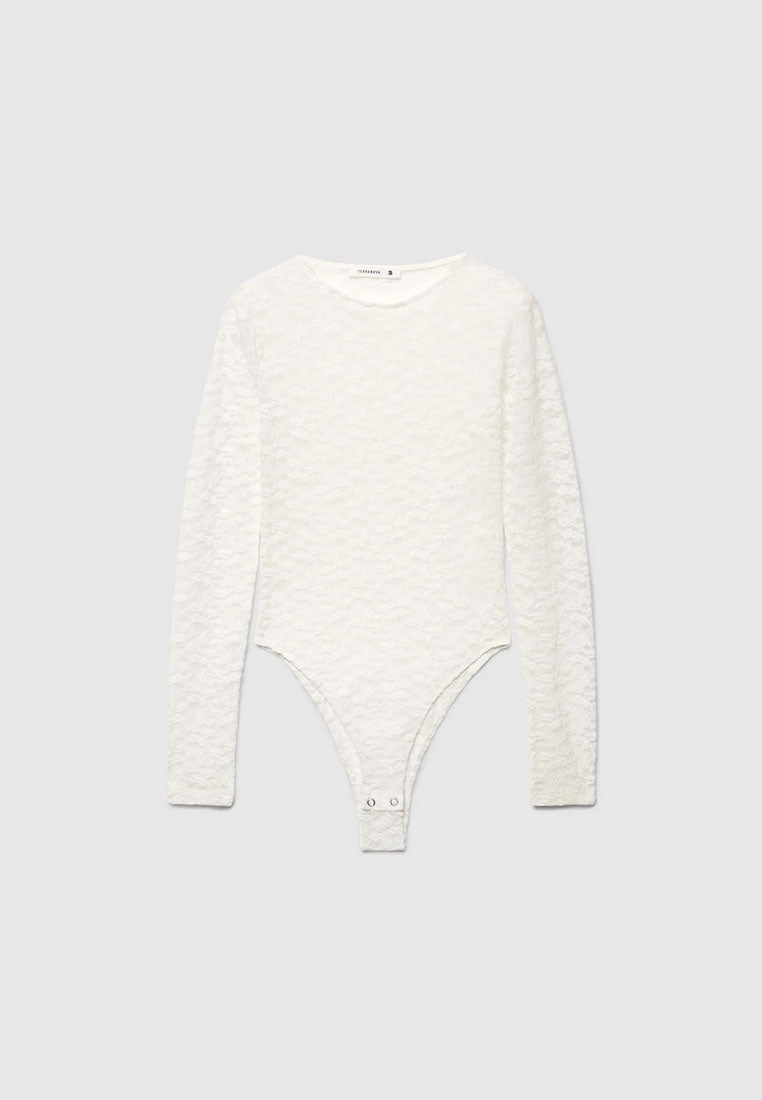 Women's Long-sleeved lace Bodysuit